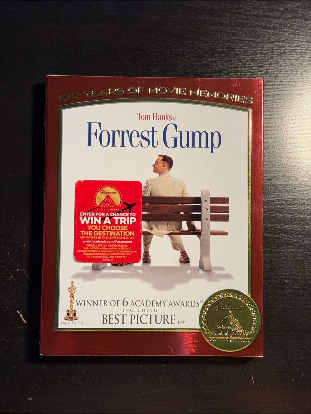 FORREST GUMP (2013) | Blu Ray | RARE Paramount 100 Years Slipcover | LIKE NEW